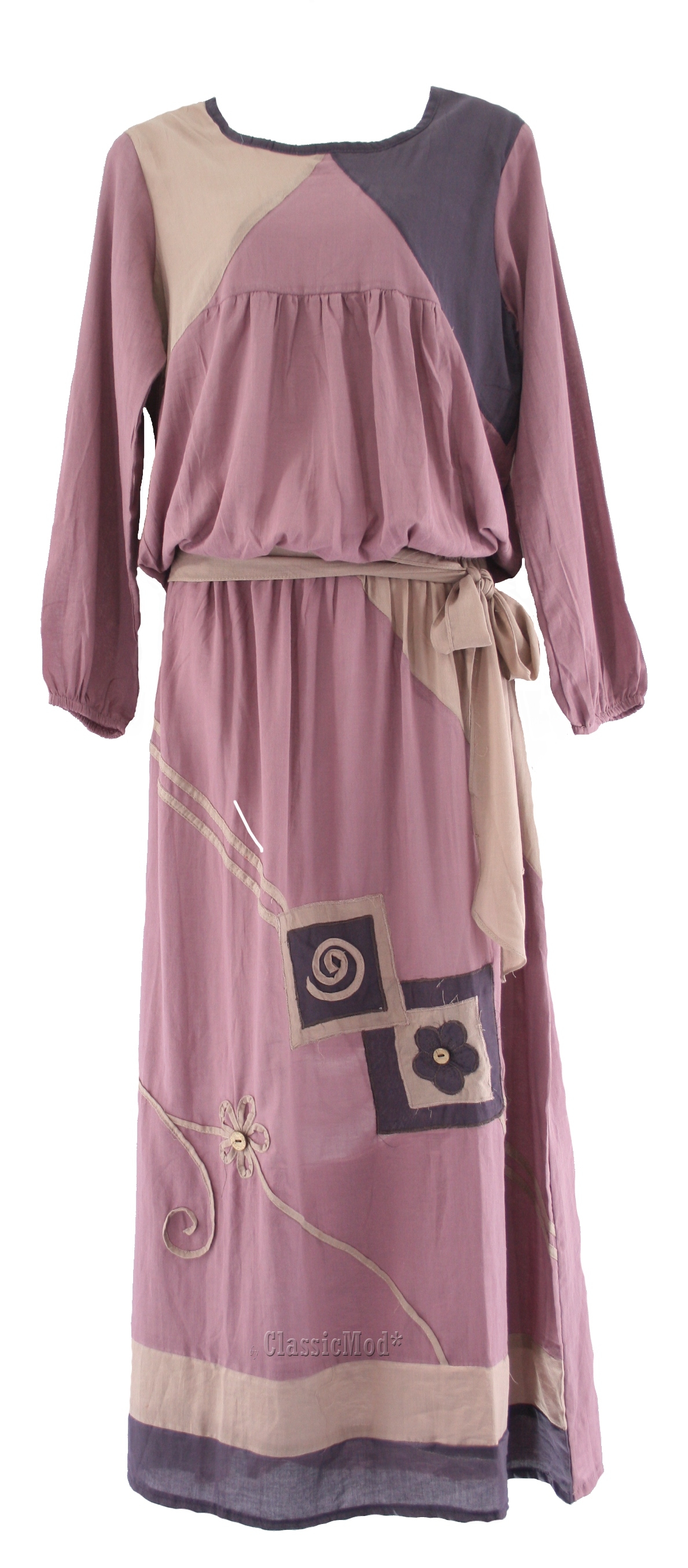 Long-Sleeves-Cotton-Modern-Muslimah-Maxi-Dress-SZ-S-M-L-6-8-10-12-14 ...