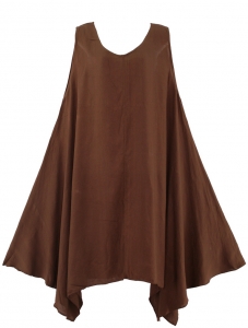 20131016 sleevless plain dress