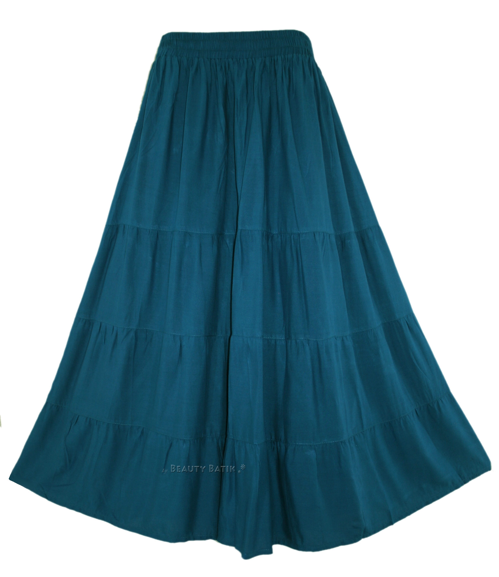 Beautybatik Women Boho Gypsy Long Maxi Tiered Peasant Skirt Plus Size Ebay 5705